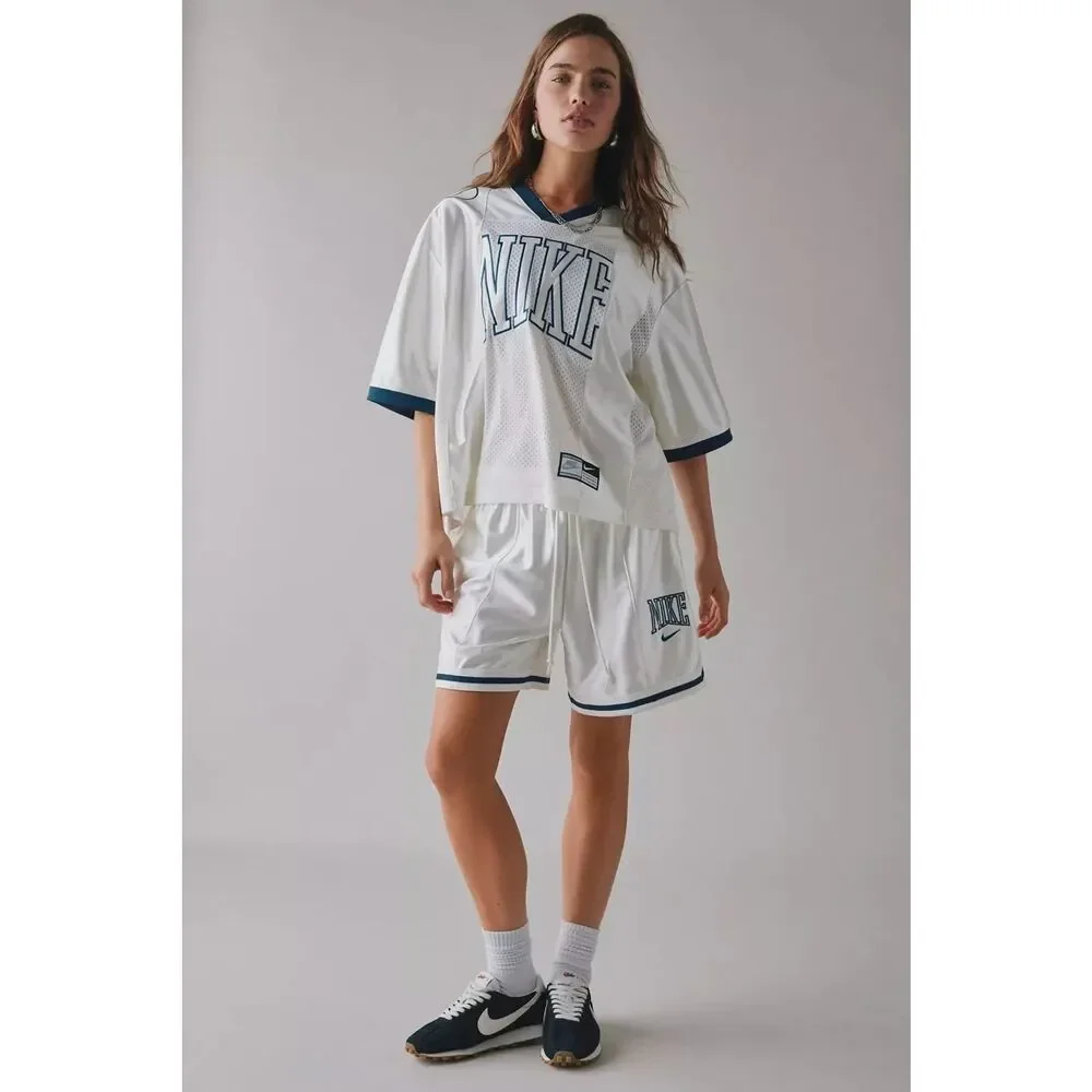 New Nike Sportswear Oversized Street Graphic Jersey Sail Size Large - Picture 3 of 8